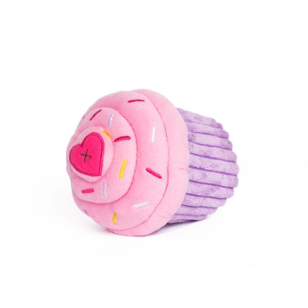 ZippyPaws Pink Cupcake Plush Dog Toy - Mr Mochas Pet Supplies