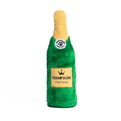 ZippyPaws Happy Hour Crusherz Champagne Plush Dog Toy - Mr Mochas Pet Supplies