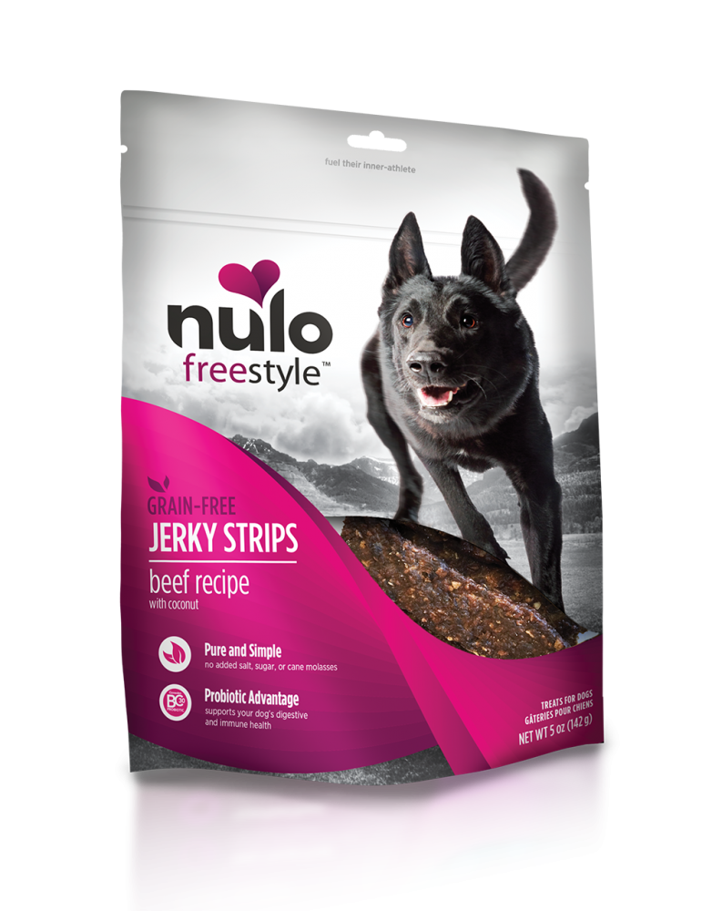 Nulo Freestyle Grain Free Beef & Coconut Recipe Jerky Dog Treats - Mr Mochas Pet Supplies