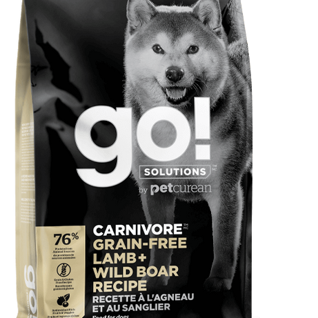 Petcurean GO! Solutions Carnivore Grain Free Lamb & Wild Boar Recipe Dry Dog Food - Mr Mochas Pet Supplies