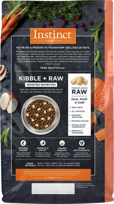 Instinct Raw Boost Grain Free Real Salmon Recipe Dog Food - Mr Mochas Pet Supplies