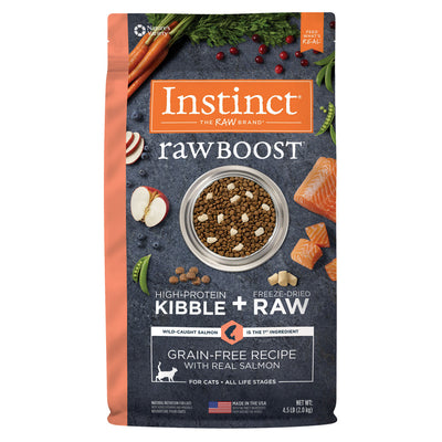 Instinct Raw Boost Grain Free Recipe with Real Salmon Dry Cat Food - Mr Mochas Pet Supplies