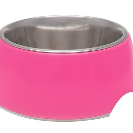 Loving Pets Hot Pink Retro Bowl - Mr Mochas Pet Supplies