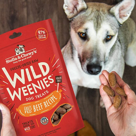 Stella & Chewy's Wild Weenies Raw Beef Freeze Dried Raw Dog Treats - Mr Mochas Pet Supplies