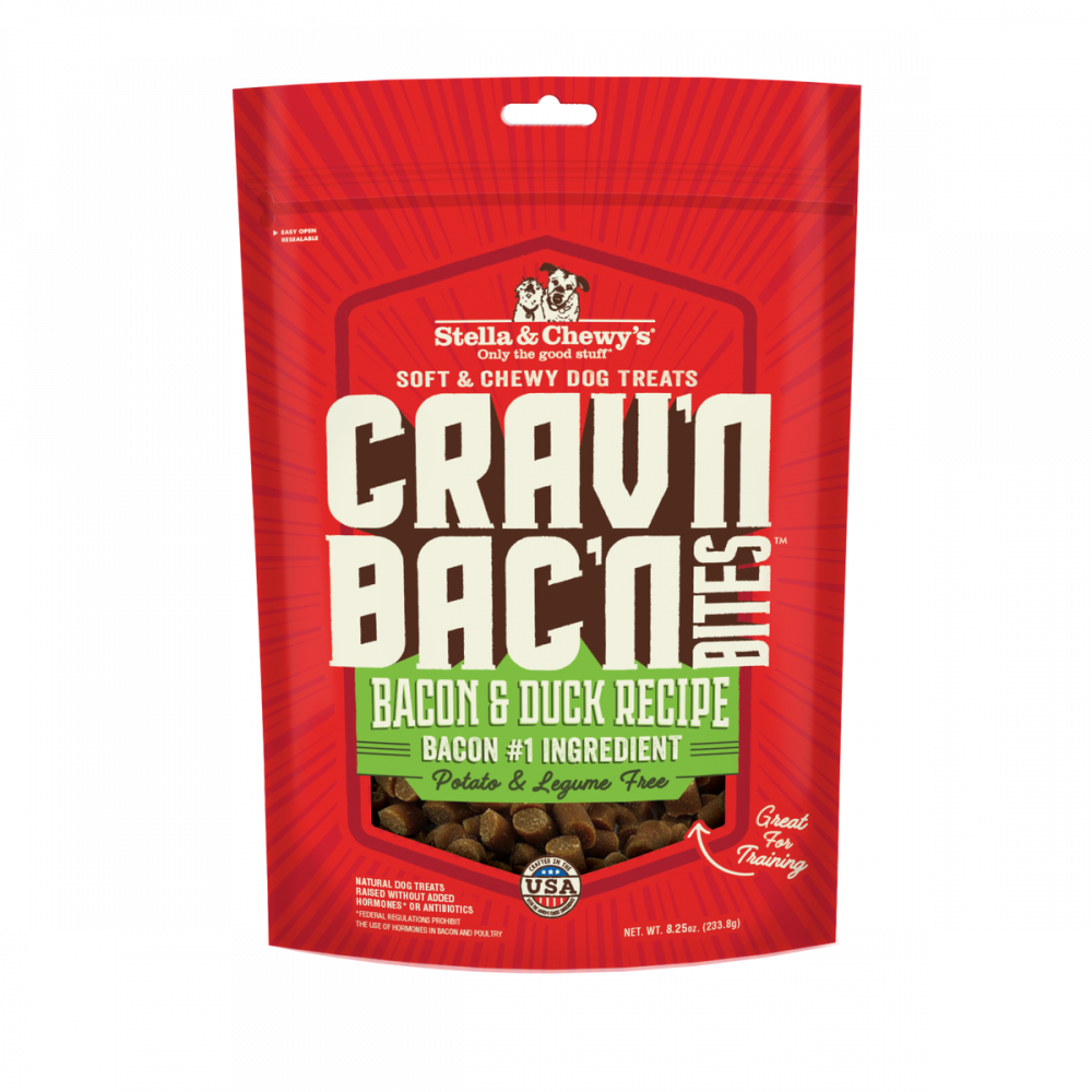 Stella & Chewy's Crav'n Bac'n Bites Bacon & Duck Recipe Dog Treats - Mr Mochas Pet Supplies