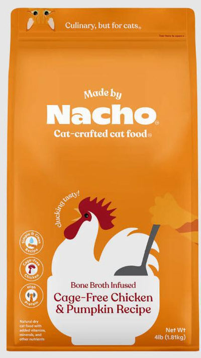 Nacho Bone Broth Infused Cage Free Chicken & Pumpkin Cat