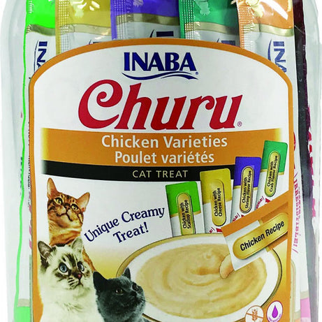 Inaba Churu Chicken Puree Cat Treat Variety Pack - Mr Mochas Pet Supplies