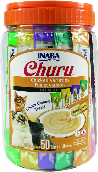 Inaba Churu Chicken Puree Cat Treat Variety Pack - Mr Mochas Pet Supplies