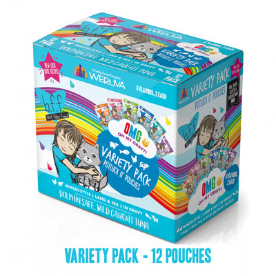 Weruva Grain Free BFF OMG Potluck O' Pouches Variety Pack Cat Food Pouches - Mr Mochas Pet Supplies