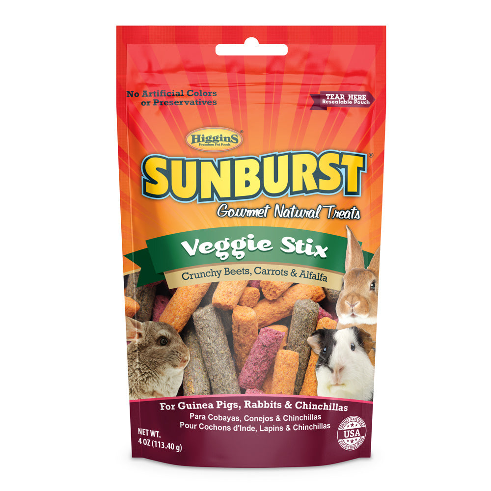 Higgins Sunburst Gourmet Treats Veggie Stix - Mr Mochas Pet Supplies