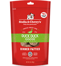 Stella & Chewy's Dog FD Dinner Patties Duck Duck Goose 14 oz - Mr Mochas Pet Supplies