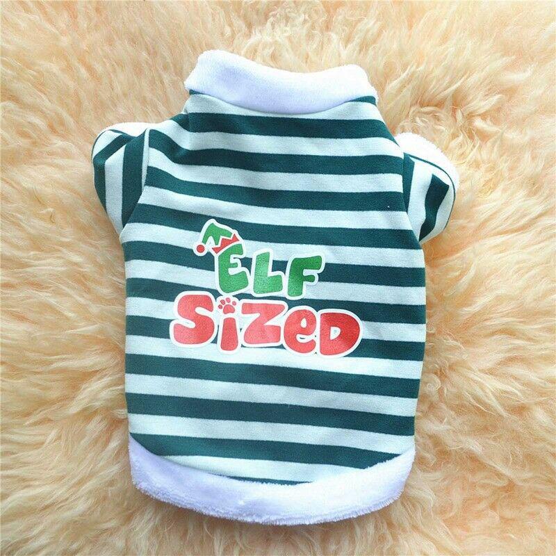 Elf Sized Striped Shirt - Mr Mochas Pet Supplies