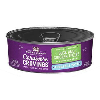 Stella & Chewy's Cat Wet Carnivore Cravings Pate Duck & Chicken 2.8 oz - Mr Mochas Pet Supplies
