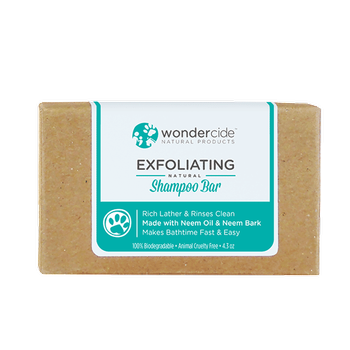 Wondercide Exfoliating Shampoo Bar 4.3 oz - Mr Mochas Pet Supplies