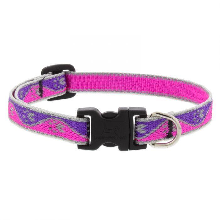 Lupine 1/2in Pink-Paws Adj Collar - Mr Mochas Pet Supplies