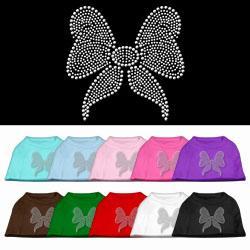 Bow on Rhinestone T-shirt - Mr Mochas Pet Supplies