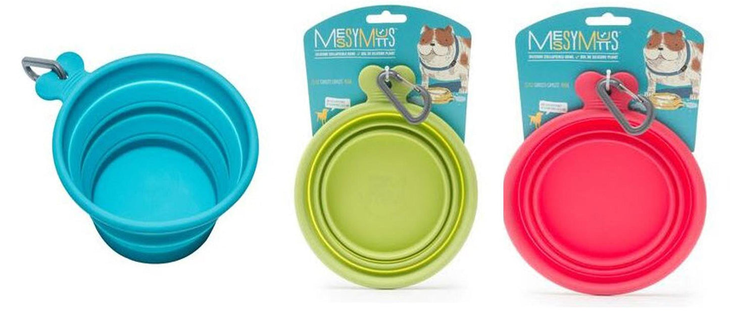 Messy Mutts Feeder Bowl Collapsible Silicone 3 Cup