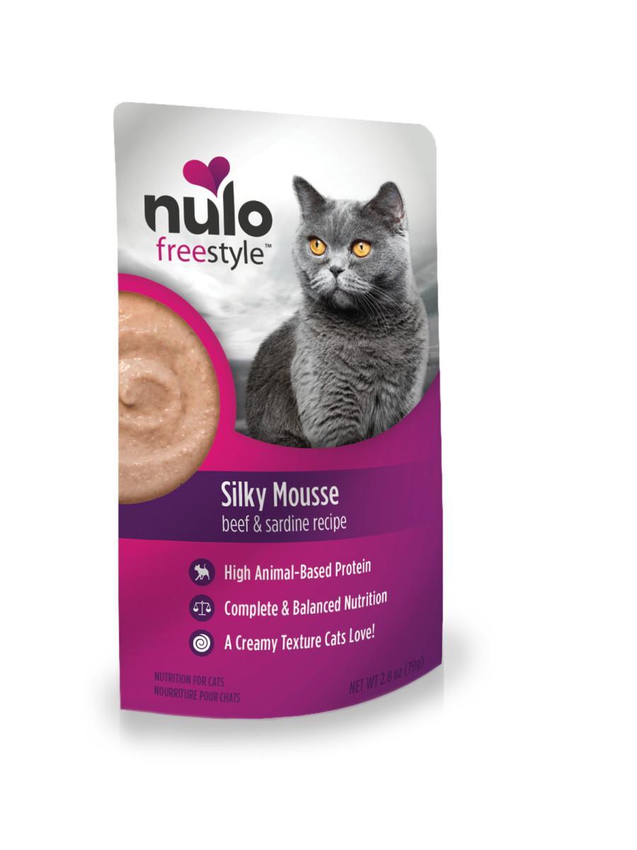 Nulo Cat Silky Mousse Cat Food Beef Sardine 2.8 oz - Mr Mochas Pet Supplies