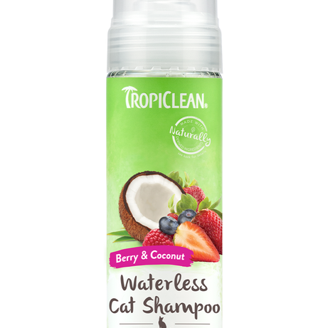 TROPICLEAN DANDER REDUCING WATERLESS SHAMPOO FOR CATS 7.4 oz Copy - Mr Mochas Pet Supplies