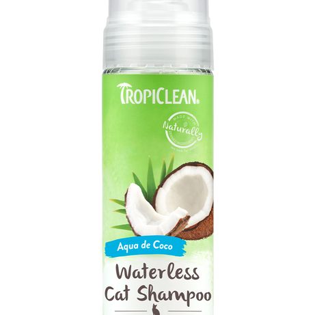 TROPICLEAN DANDER REDUCING WATERLESS SHAMPOO FOR CATS 7.4 oz - Mr Mochas Pet Supplies