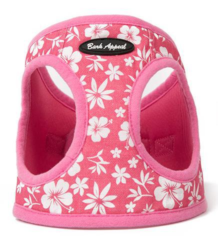 Bark Appeal Hibiscus Step In Harness, Pink - Mr Mochas Pet Supplies