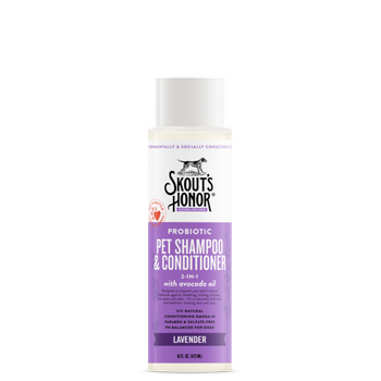 Skout's Honor Grooming Shampoo Plus Conditioner 16 oz Lavender - Mr Mochas Pet Supplies