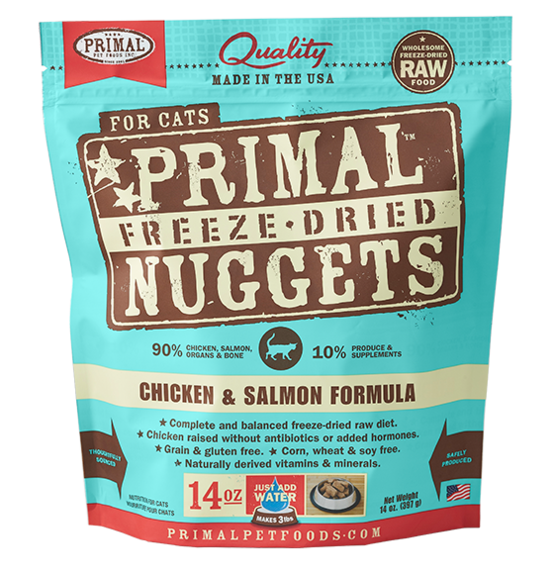 Primal Cat FD Nugget Chicken & Salmon - Mr Mochas Pet Supplies