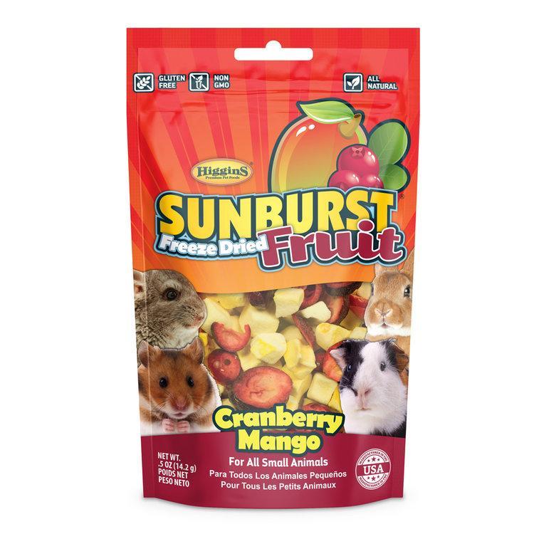 Higgins SSUNBURST FREEZE DRIED FRUIT Pineapple Banana - Mr Mochas Pet Supplies