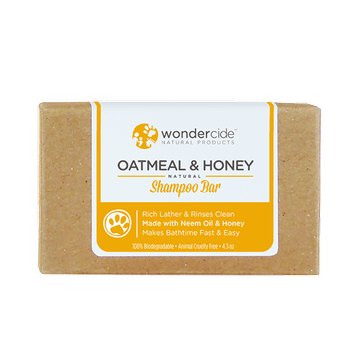 Wondercide Oatmeal & Honey Shampoo Bar 4.3 oz - Mr Mochas Pet Supplies