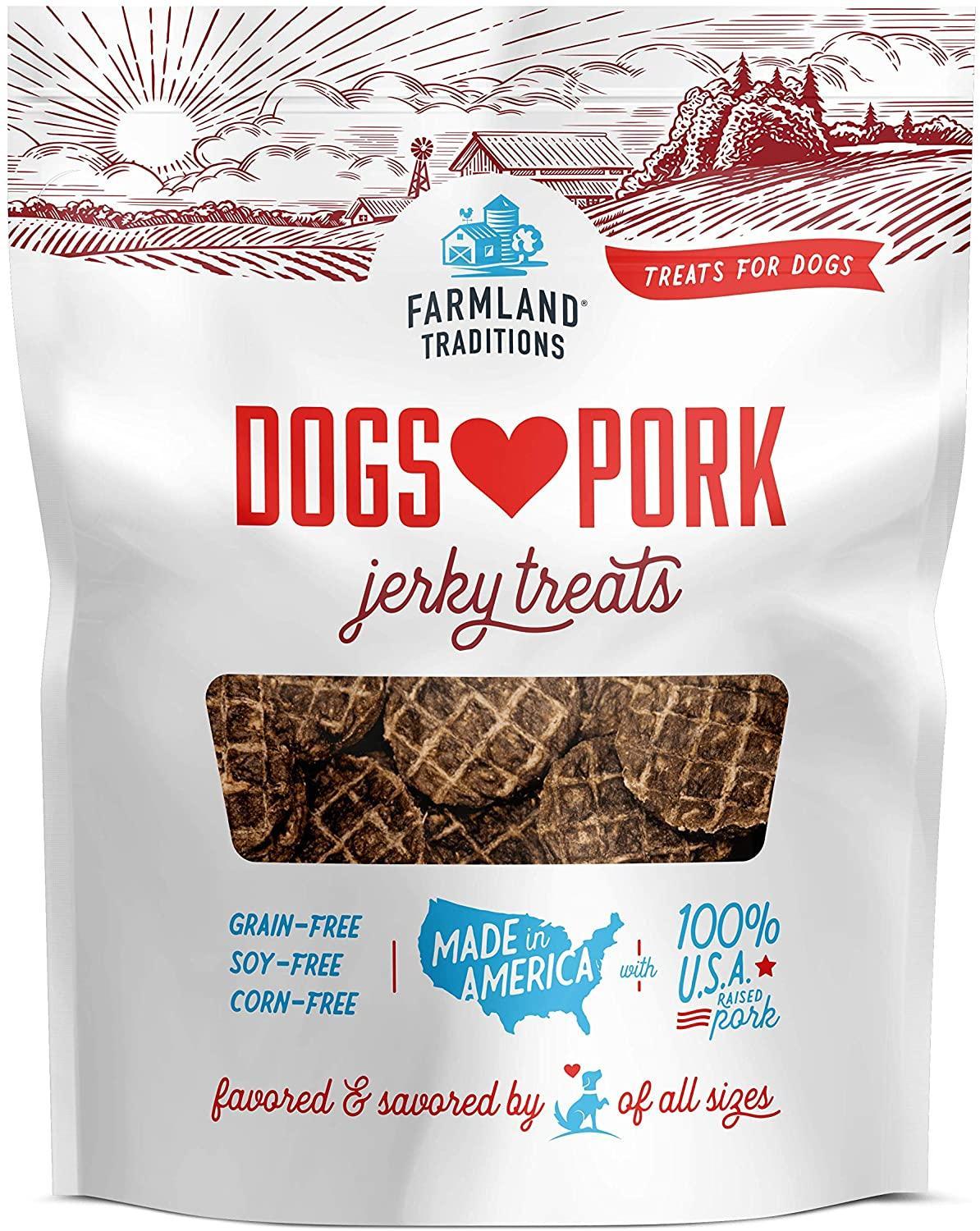 Farmland Traditions Dogs Love Pork Jerky Treat