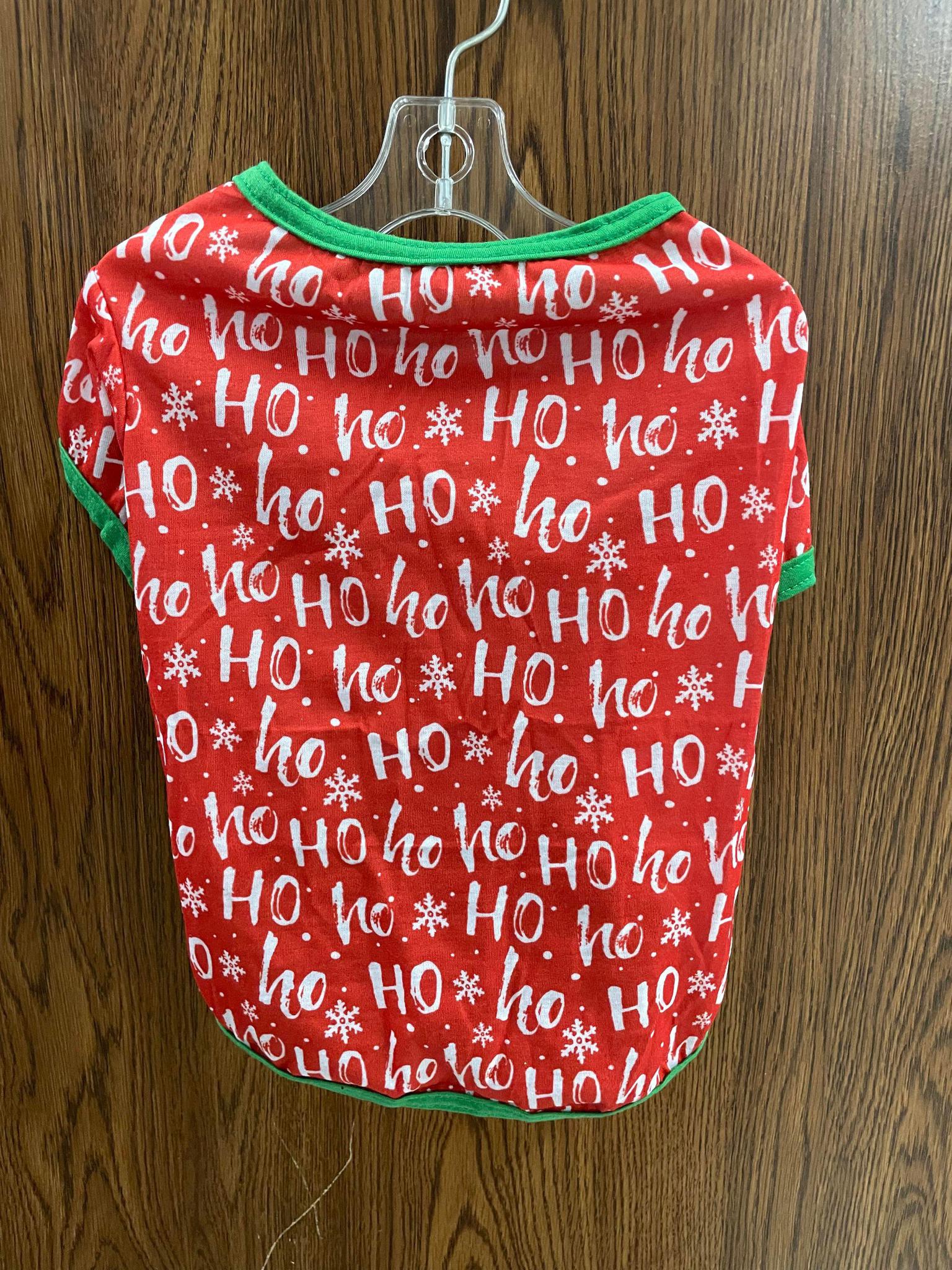 HoHoHo Red pattern Tshirt