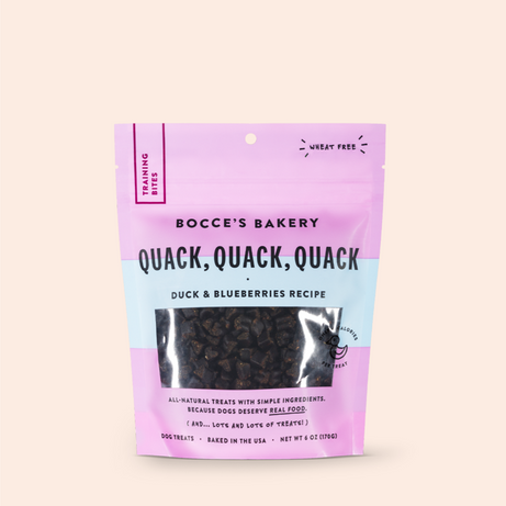 Bocce Bakery Everyday Training Bites - Quack, Quack, Quack Training Bites - Mr Mochas Pet Supplies