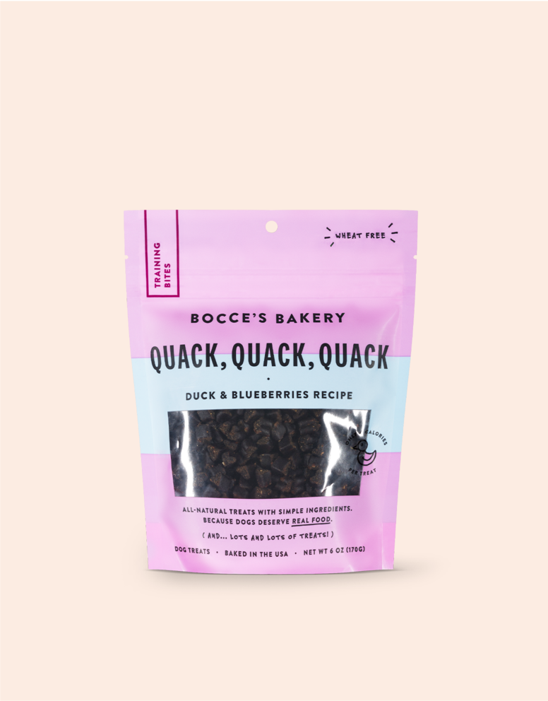 Bocce Bakery Everyday Training Bites - Quack, Quack, Quack Training Bites - Mr Mochas Pet Supplies
