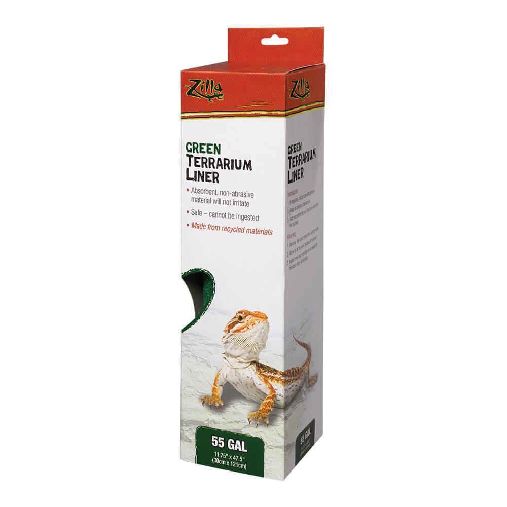 Zilla Reptile Terrarium Liners Green