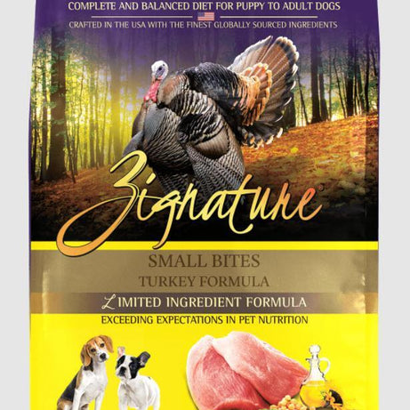 Zignature Small Bites Limited Ingredient Turkey Formula Dog Food