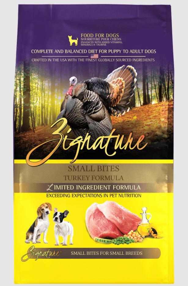 Zignature Small Bites Limited Ingredient Turkey Formula Dog Food