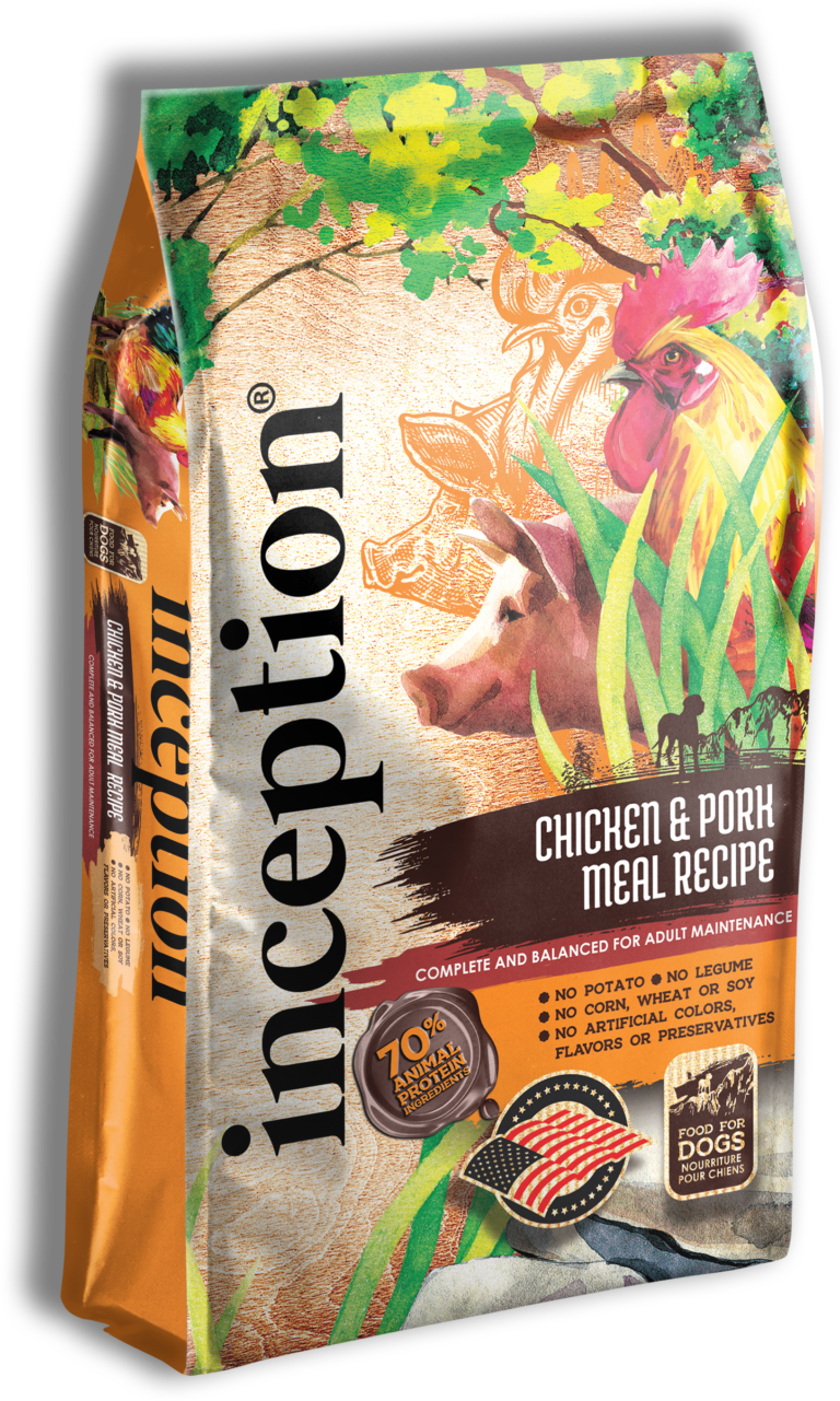 INCEPTION Dog Chk Pork 4lb - Mr Mochas Pet Supplies