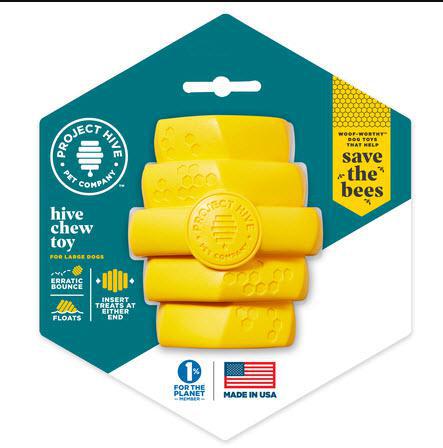 Project Hive Dog Toy Stuffable Hive Floating Yellow