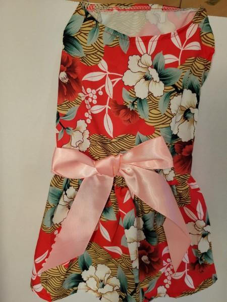 Dress-Light Silk with Hibiscus Flowers - Mr Mochas Pet Supplies