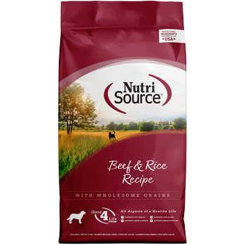 NutriSource Dog Dry Beef & Brown Rice - Mr Mochas Pet Supplies