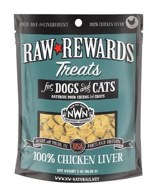 Northwest Naturals FD Treat Raw Rewards Chicken Liver 3 oz