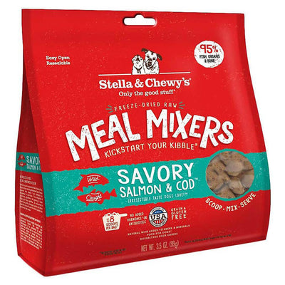 Stella & Chewy's Meal Mixers FD Savory Salmon & Cod 3.5 oz - Mr Mochas Pet Supplies