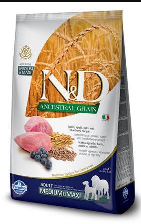 Farmina Dog Dry ANCESTRAL GRAIN Lamb & Blueberry Medium & Maxi