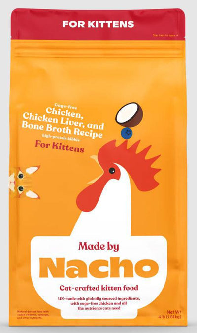 Nacho Cage Free Chicken, Chicken Liver, and Bone Broth Kittens