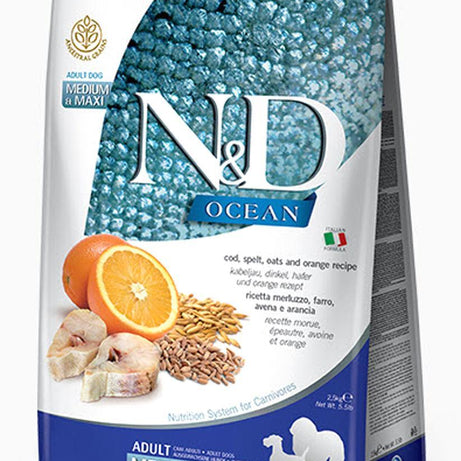 Farmina Dog Dry ANCESTRAL GRAIN Codfish & Orange Medium Maxi