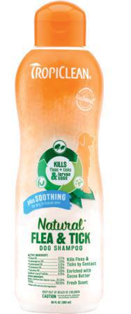 Tropiclean Natural Flea & Tick Shampoo Plus Soothing