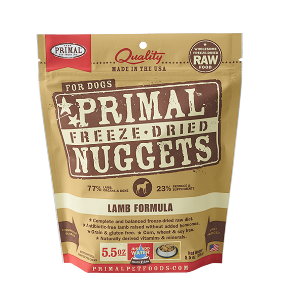 Primal Dog FD Nugget Lamb - Mr Mochas Pet Supplies