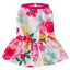 White dress with pink flowers and butterflies - Mr Mochas Pet Supplies