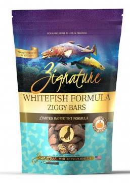 Zignature Dog Treat GF Ziggy Bars Whitefish12 oz