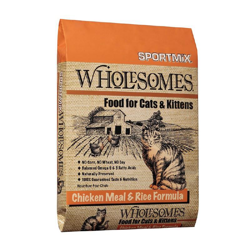 Wholesomes Cat/Kitten Chicken Meal & Rice Formula 15# - Mr Mochas Pet Supplies